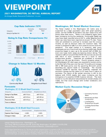 2021 Annual Viewpoint Washington, DC Retail Report
