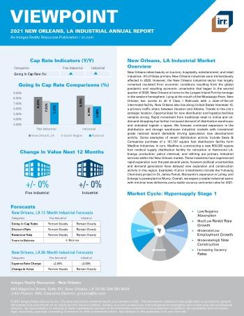 2021 Annual Viewpoint New Orleans, LA Industrial Report.